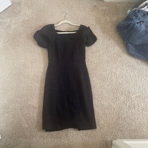 Ann Taylor Black Dress with square neckline